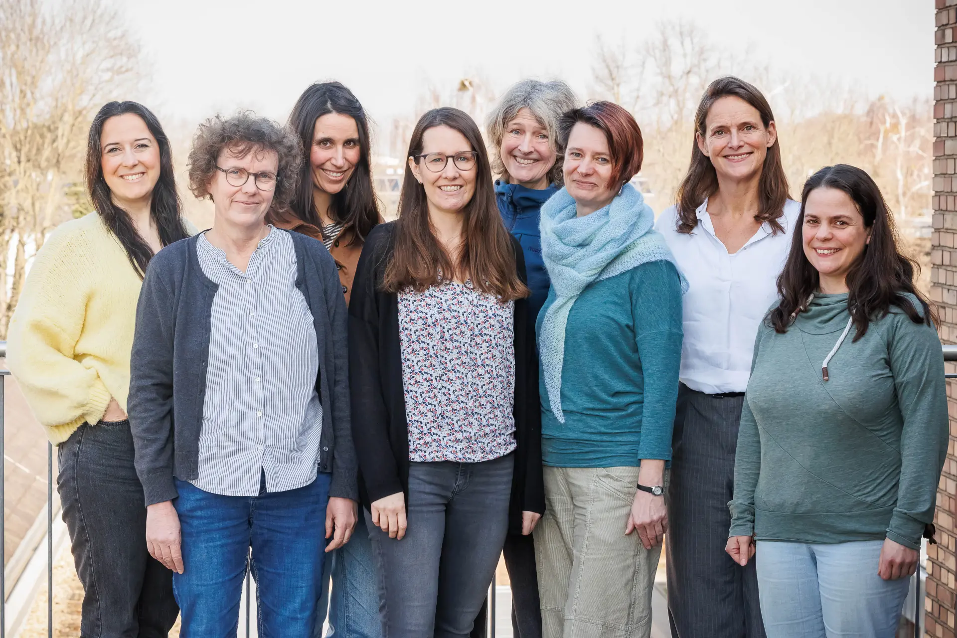 Gruppenbild von den acht Personen aus dem Frühförderungs-Team