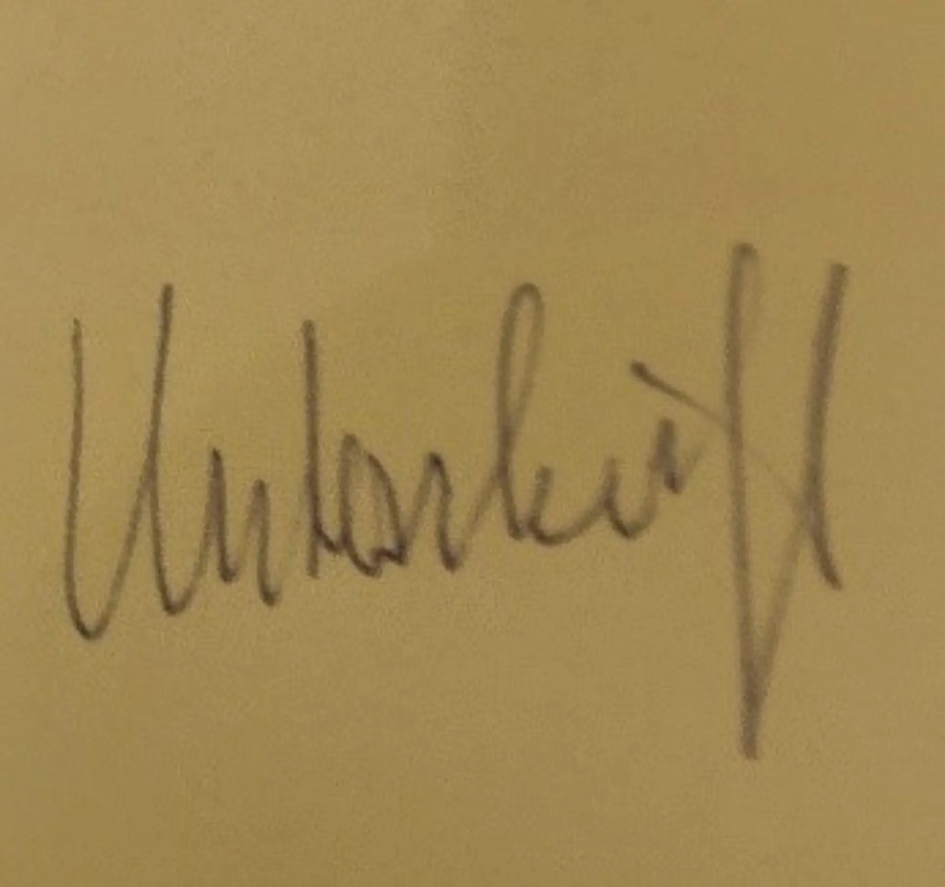 Bild von einem Schriftzug "Unterschrift"