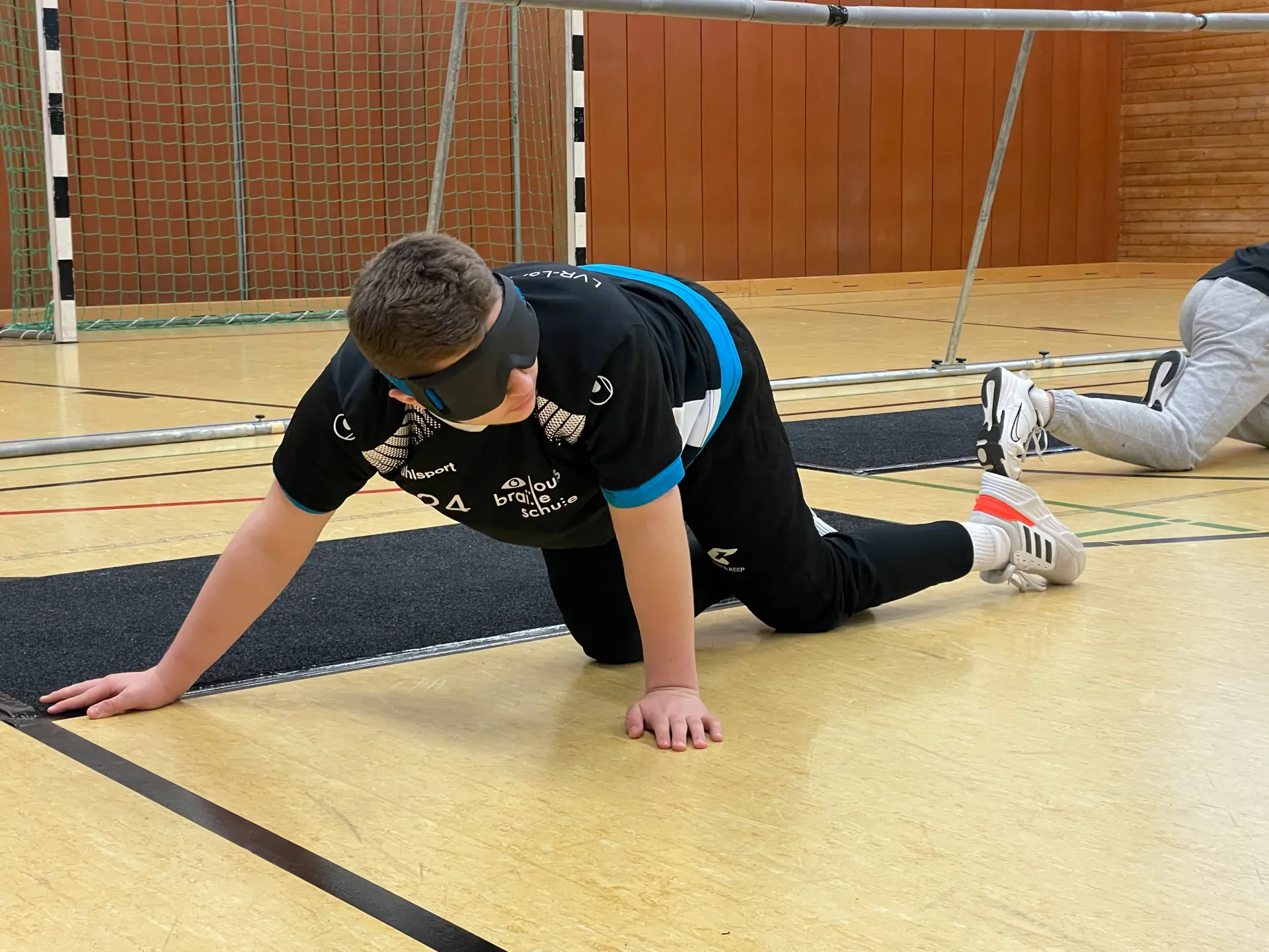 Foto eines Torball-Spielers