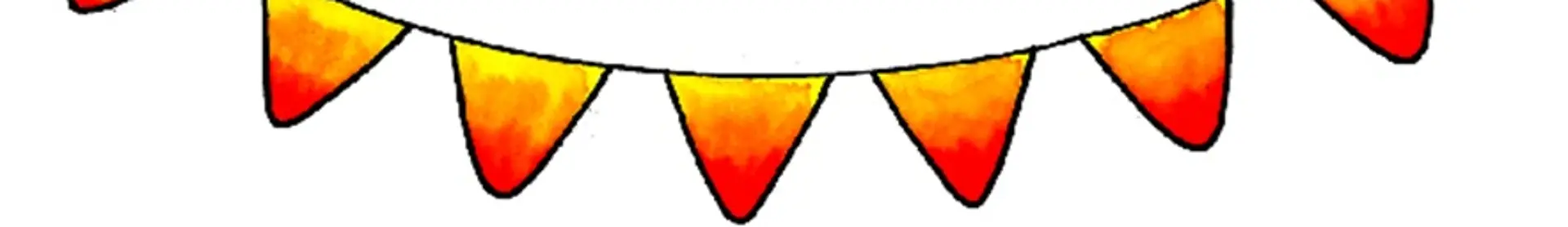 Grafik einer Wimpelkette